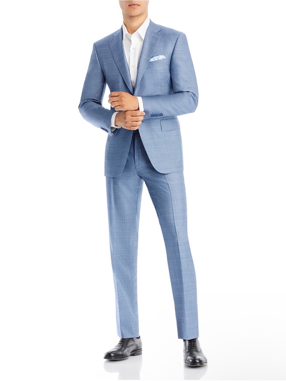 Canali Siena Classic Fit Sharkskin Suit